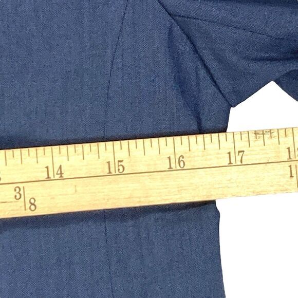 Banana Republic Blazer Womens 4 Blue Wool Office Career Chic Minimalist Coat New - Picture 10 of 16